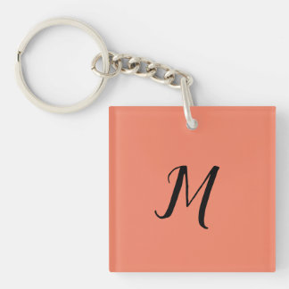 EINFACHES MINIMALES MONOGRAMM ELEGANTE SCHLÜSSELAN SCHLÜSSELANHÄNGER