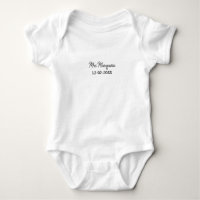 einfaches minimales Monogramm Frau Herr Name Datum
