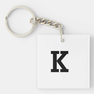 EINFACHES MINIMALES MONOGRAMM INDIVIDUELLER NAME S SCHLÜSSELANHÄNGER