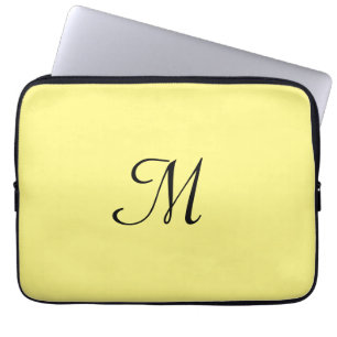 einfaches minimales Monogramm-Logo elegant persona Laptopschutzhülle