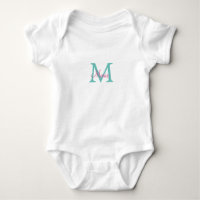 einfaches minimales Namen-Monogramm grün pink blau