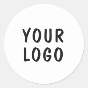 Einfaches, minimales und elegantes Logo Runder Aufkleber