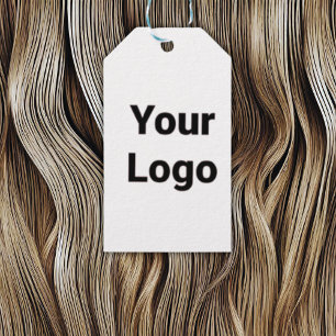 Einfaches, minimales und individuelles Logo Geschenkanhänger