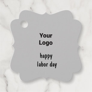 Einfaches, minimales und individuelles Logo Geschenkanhänger