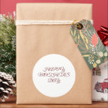 Einfaches, minimales und individuelles Logo Runder Aufkleber<br><div class="desc">Entwurf</div>