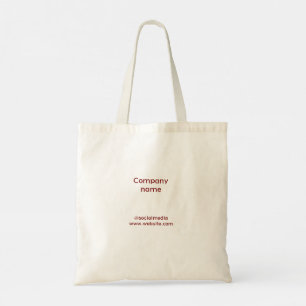 Einfaches, minimales und individuelles Logo Tragetasche