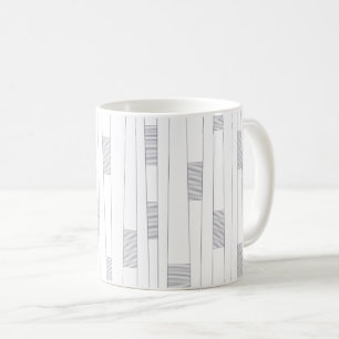 Einfaches, minimales und modernes Zeilengrafisches Kaffeetasse