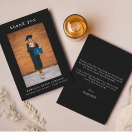 Einfaches Minimalistisches Abschluss Foto Vielen D Mitteilungskarte