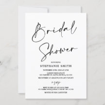 Einfaches Minimalistisches Brautparty