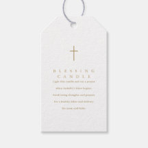 Einfaches Minimalistisches Christliches Segen-Kerz