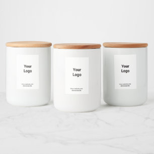 Einfaches minimalistisches elegantes benutzerdefin lebensmitteletikett