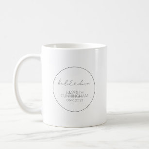 Einfaches Minimalistisches Elegantes Chic Brautpar Kaffeetasse