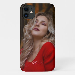 Einfaches Minimalistisches Foto mit Name Script Case-Mate iPhone Hülle