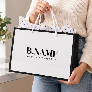 Einfaches minimalistisches Geschäftspromotion- ben Große Geschenktüte