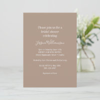 Einfaches Minimalistisches klassisches Chic Brown-