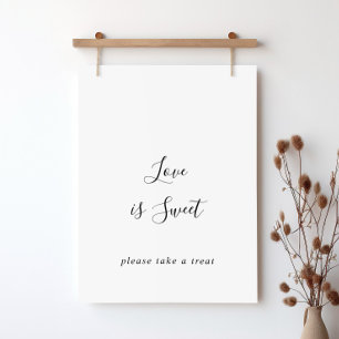 Einfaches minimalistisches Liebeszeichen süß Poster