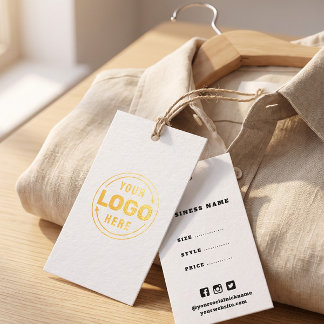 Einfaches minimalistisches Logo Geschäft Preis Geschenkanhänger
