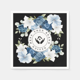 Einfaches Minimalistisches Logo-Papier Napf Serviette