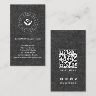 Einfaches Minimalistisches Logo- und Textgeschäft Visitenkarte