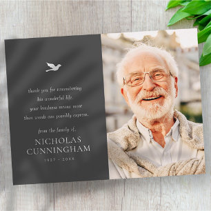 Einfaches minimalistisches modernes Foto zum Geden Postkarte