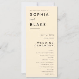 Einfaches Minimalistisches Papaya-Whip-Hochzeitspr