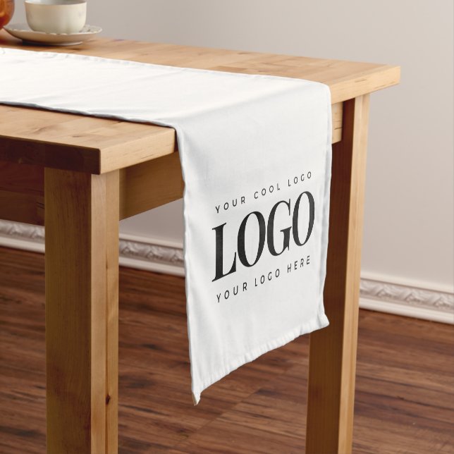 Einfaches Minimalistisches Rectangle-Business-Logo Kurzer Tischläufer (Beispiel)