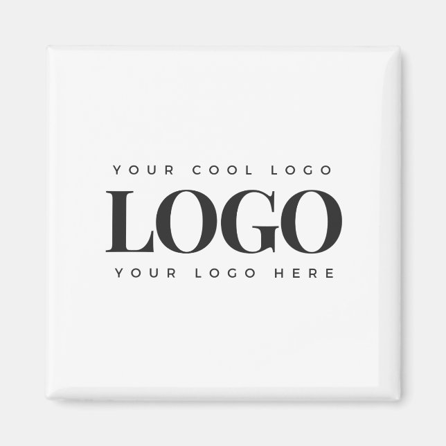Einfaches Minimalistisches Rectangle-Business-Logo Magnet (Vorne)