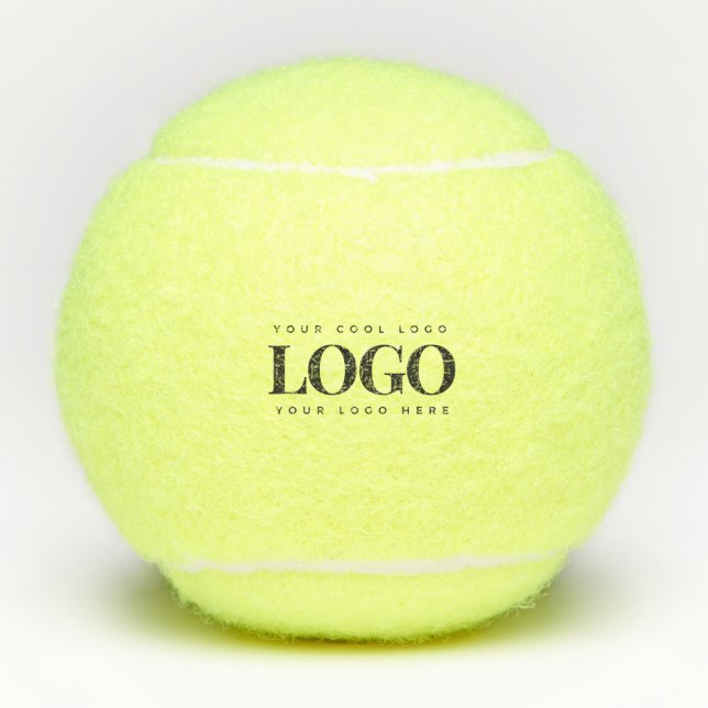 Einfaches Minimalistisches Rectangle-Business-Logo Tennisbälle (Vorderseite)