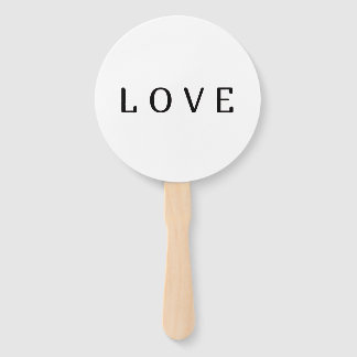 Einfaches minimalistisches Set der Liebe von Fans Fächer