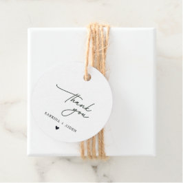 Einfaches Minimalistisches Skript-Brautparty Geschenkanhänger