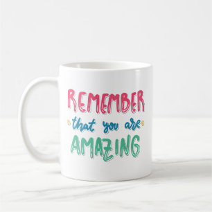 Einfaches, Minimalistisches, weich rosa, Aquamarin Kaffeetasse