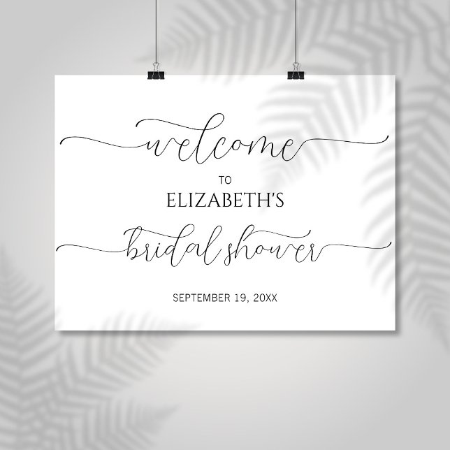 Einfaches Minimum an Skript-Brautparty Begrüßungsz Poster (Von Creator hochgeladen)