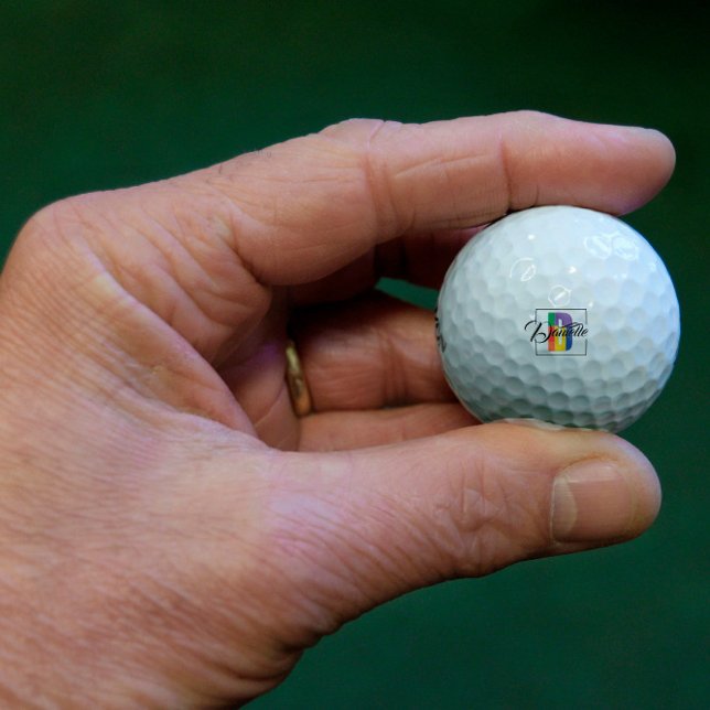 Einfaches mit Monogramm Anfangszeichen D Golfball (Von Creator hochgeladen)