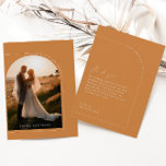 Einfaches Modern Terracotta Arch Foto Dank Karte<br><div class="desc">Konzipiert für die "Arches Minimalistische" Einladungs-Kollektion für Hochzeiten. Klicken Sie zum Ändern der Details auf "Details". Um den Text zu verschieben oder die Größe, den Schriftart oder die Farbe zu ändern, klicken Sie auf "Bearbeiten mit dem Entwurfswerkzeug". Sehen Sie sich den Sammellink auf dieser Seite an, um alle passenden Elemente...</div>