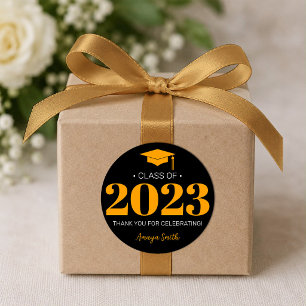 Einfaches Modernes 20__ Abschlussgeschenk Aufklebe Runder Aufkleber