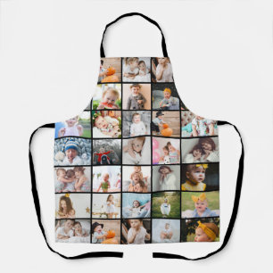 Einfaches modernes 29-Foto-Collage Medium Schürze