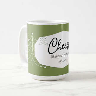 Einfaches modernes Baum-Muster Kaffeetasse