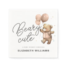 Einfaches modernes Beary Niedlich Baby Dusche Part