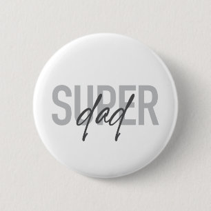 Einfaches, modernes, cooles Design Super Vater Button