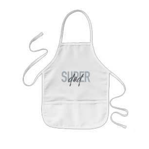 Einfaches, modernes, cooles Design Super Vater Kinderschürze