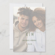 Einfaches modernes druckbares "Save The Date"