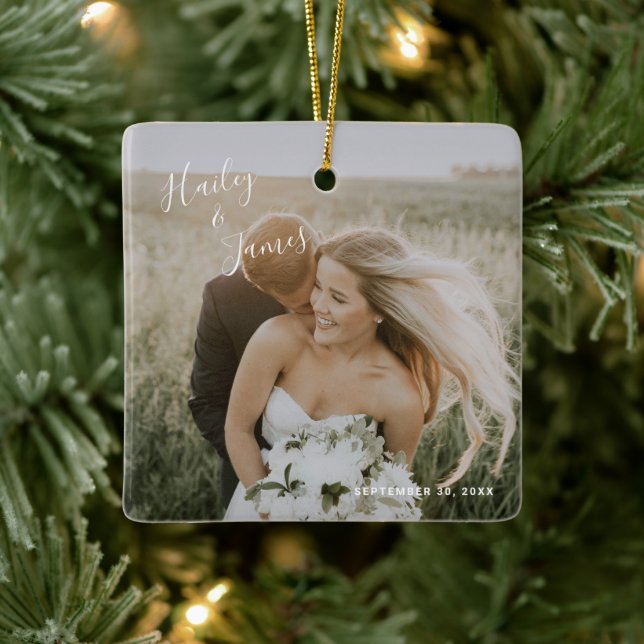 Einfaches modernes elegantes Foto neu Keramikornament (Baum)