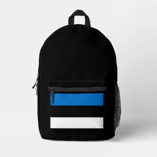 Einfaches modernes estnisches Flagge Nationales So Bedruckter Rucksack