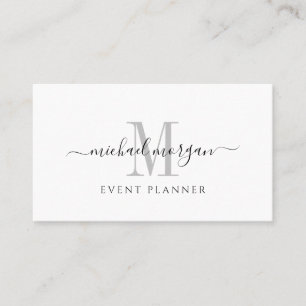 Einfaches modernes Eventplaner-Script Geschäft Visitenkarte