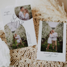 Einfaches modernes Foto des Bogenkreises Save the 