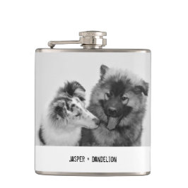 Einfaches, modernes Foto für Haustiere oder Person Flachmann