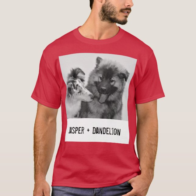 Einfaches, modernes Foto für Haustiere oder Person T-Shirt (Vorderseite)