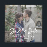 Einfaches modernes Foto Hochzeit rettet das Datum Magnet<br><div class="desc">Ein einfaches modernes Foto speichert den Datums-Magneten. Personalisieren Sie dieses minimalistische Design,  um Ihre persönlichen Daten und Nachricht zu haben.</div>
