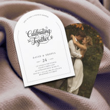 Einfaches modernes Foto Hochzeitscouchdusche
