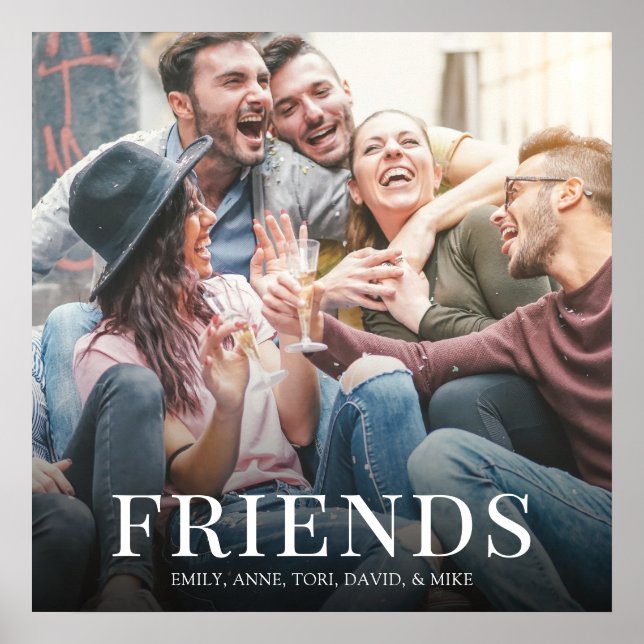 Einfaches modernes Foto - Minimalistisches Design Poster (Vorne)